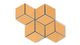 Small Diamond Sheeted - Escher Original Ceramic Mosaic Tile in Koi Gloss