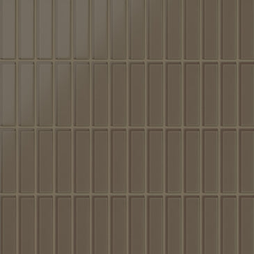 1x4 Straight Set Sheeted Glass Mosaic Tile in Albatross Matte