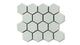 2" Hexagon Sheeted Original Ceramic Mosaic Tile in Salton Sea Gloss