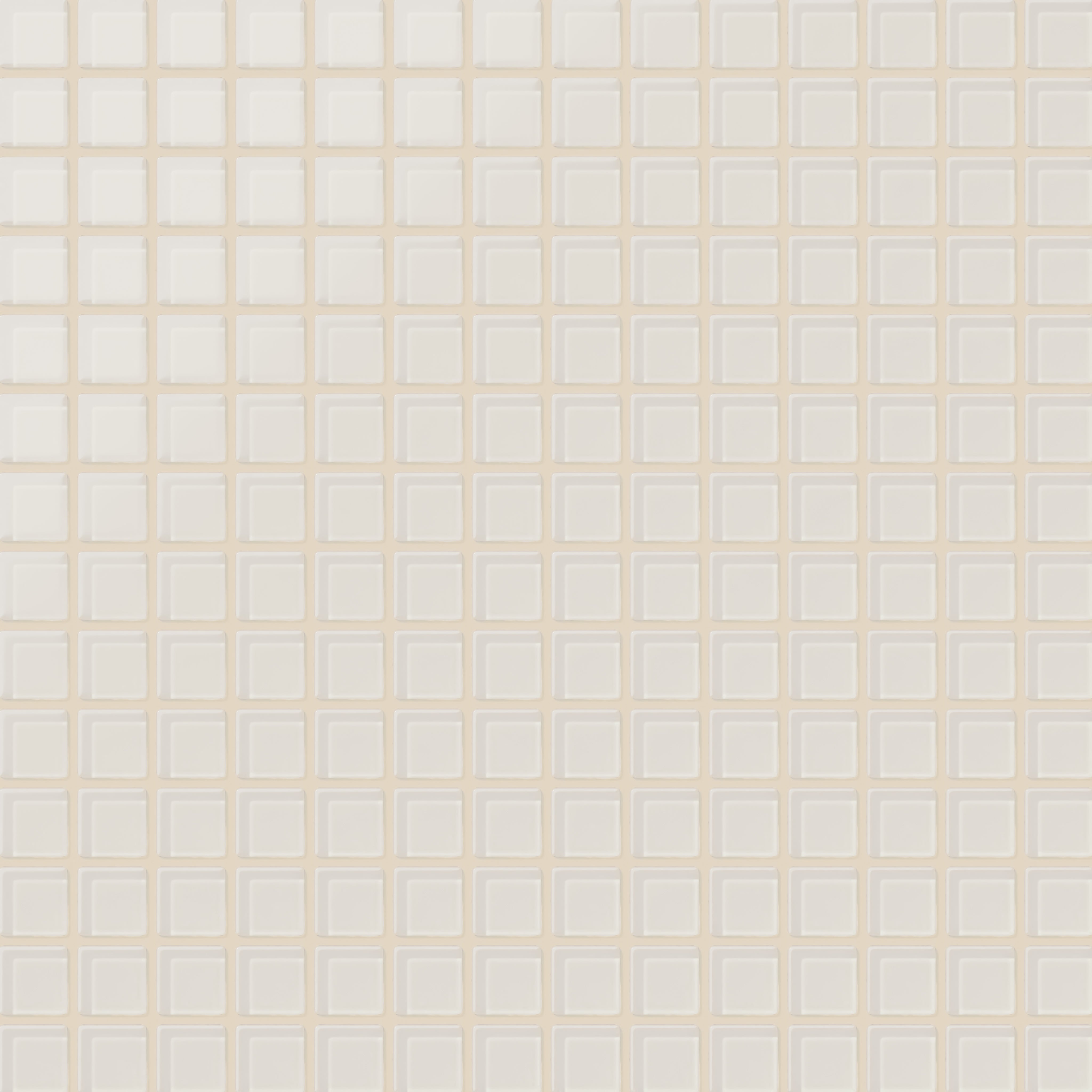 1x1 Straight Set Sheeted Glass Mosaic Tile in Dove Matte