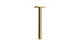 Flatiron 8" Straight Shower Arm with Flange in Polished Brass