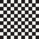 2x2 Checkerboard Sheeted Original Ceramic Tile in Calcite Matte & Raven Matte
