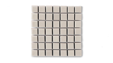 1x1 Straight Set Sheeted Original Ceramic Mosaic Tile in Sand Dune Gloss