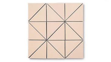 4" Triangle Original Ceramic Tile in Tumbleweed Matte