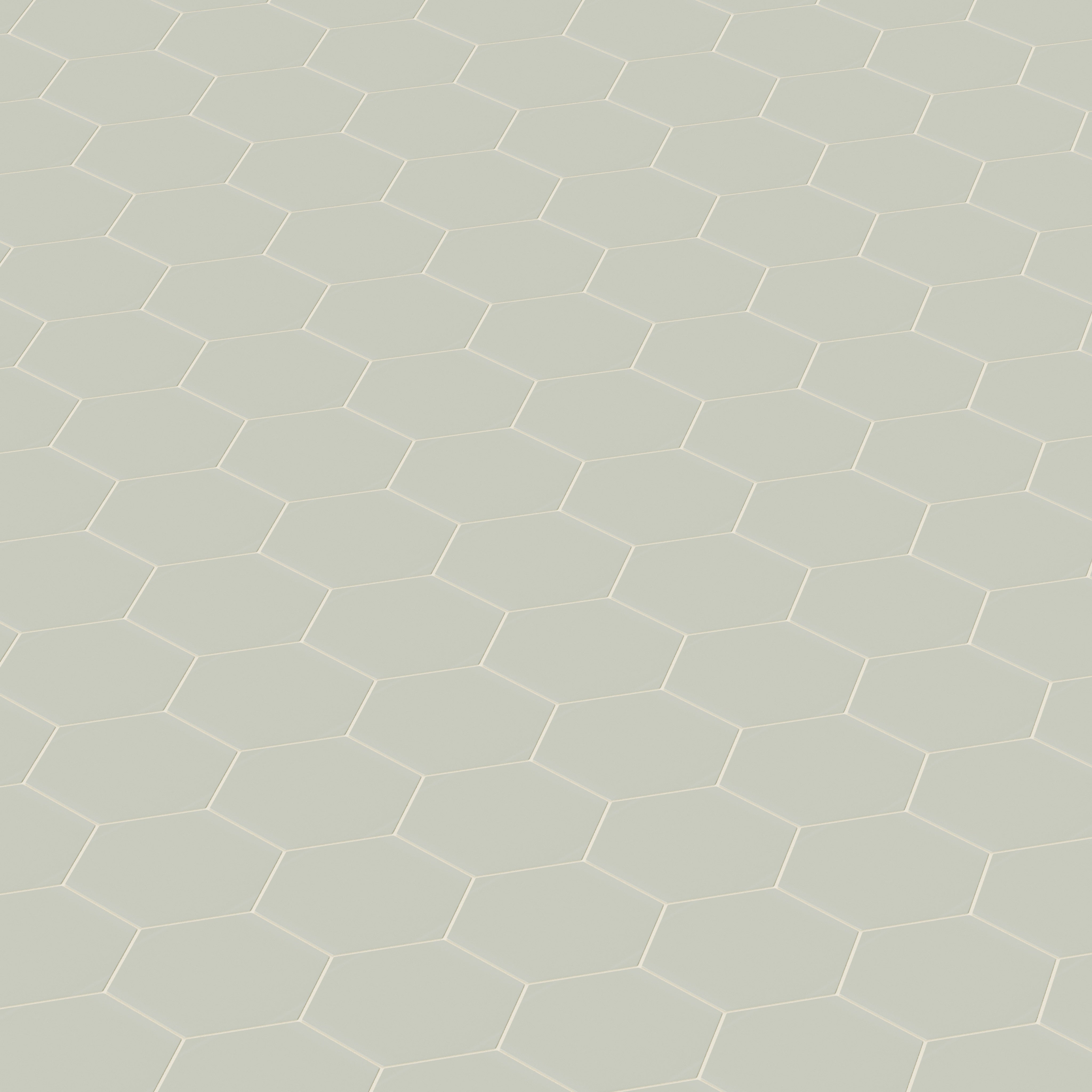 8" Hexagon Natural Press Ceramic Tile in Manzanita Matte