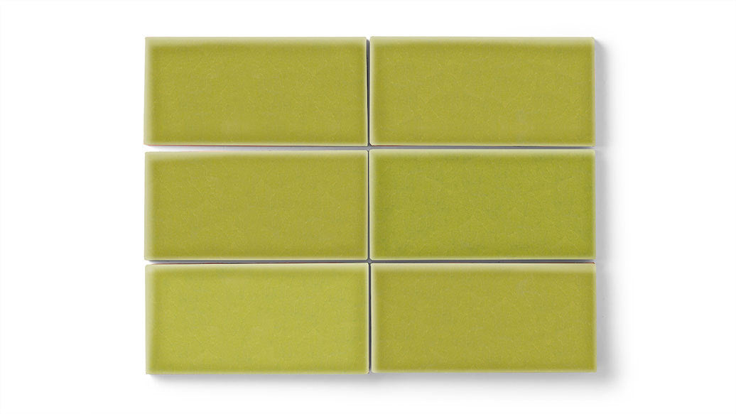 4x8 Original Ceramic Tile in Palm Tree Gloss