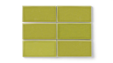 4x8 Original Ceramic Tile in Palm Tree Gloss