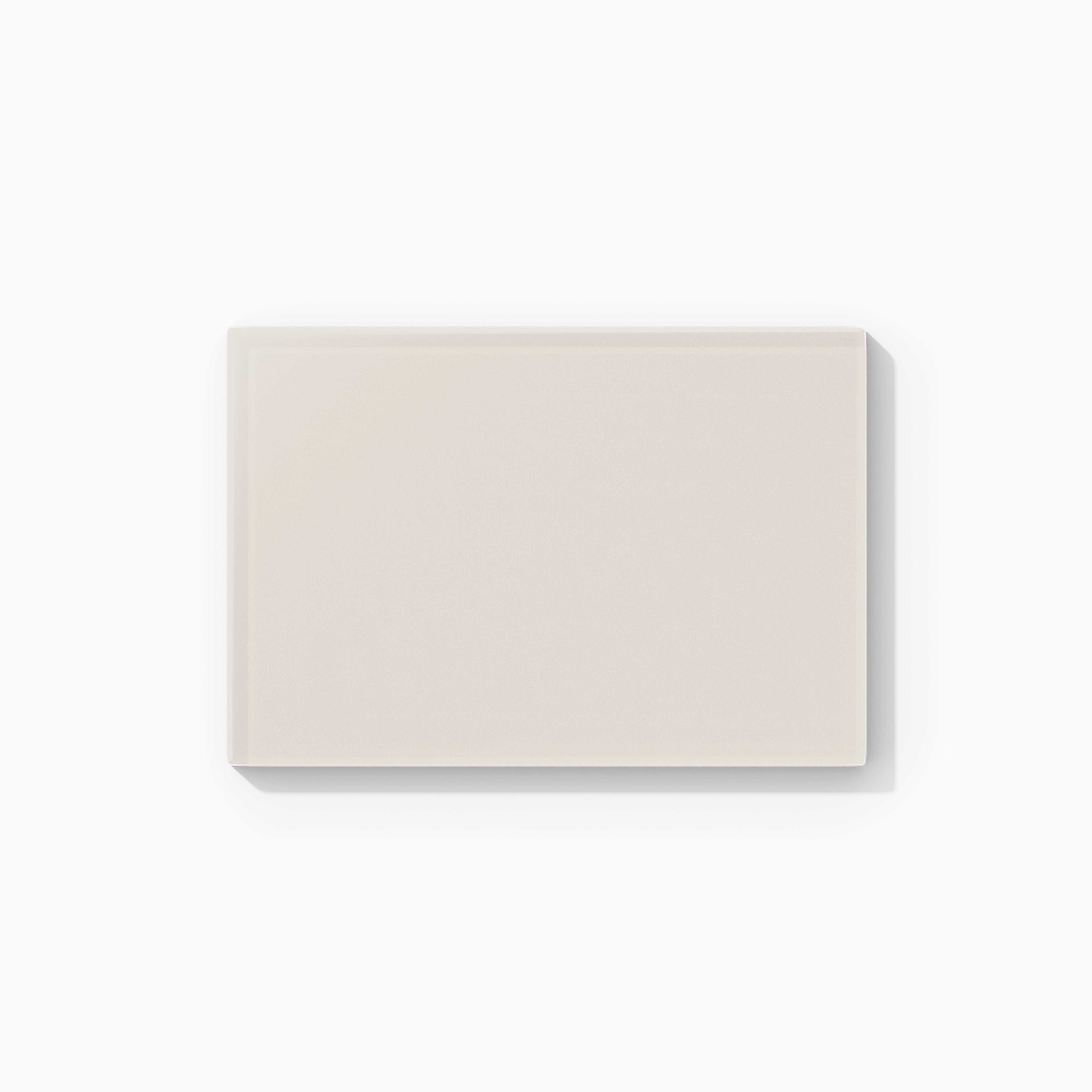 4x6 Glass Tile in Dove Matte