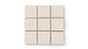 3x3 Straight Set Sheeted Original Ceramic Mosaic Tile in Ivory Matte