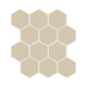 3" Hexagon Sheeted Original Ceramic Mosaic Tile in Dolomite Gloss