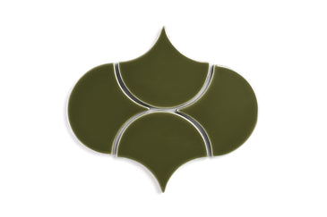 Ogee Drop Original Ceramic Tile in Bonsai Gloss