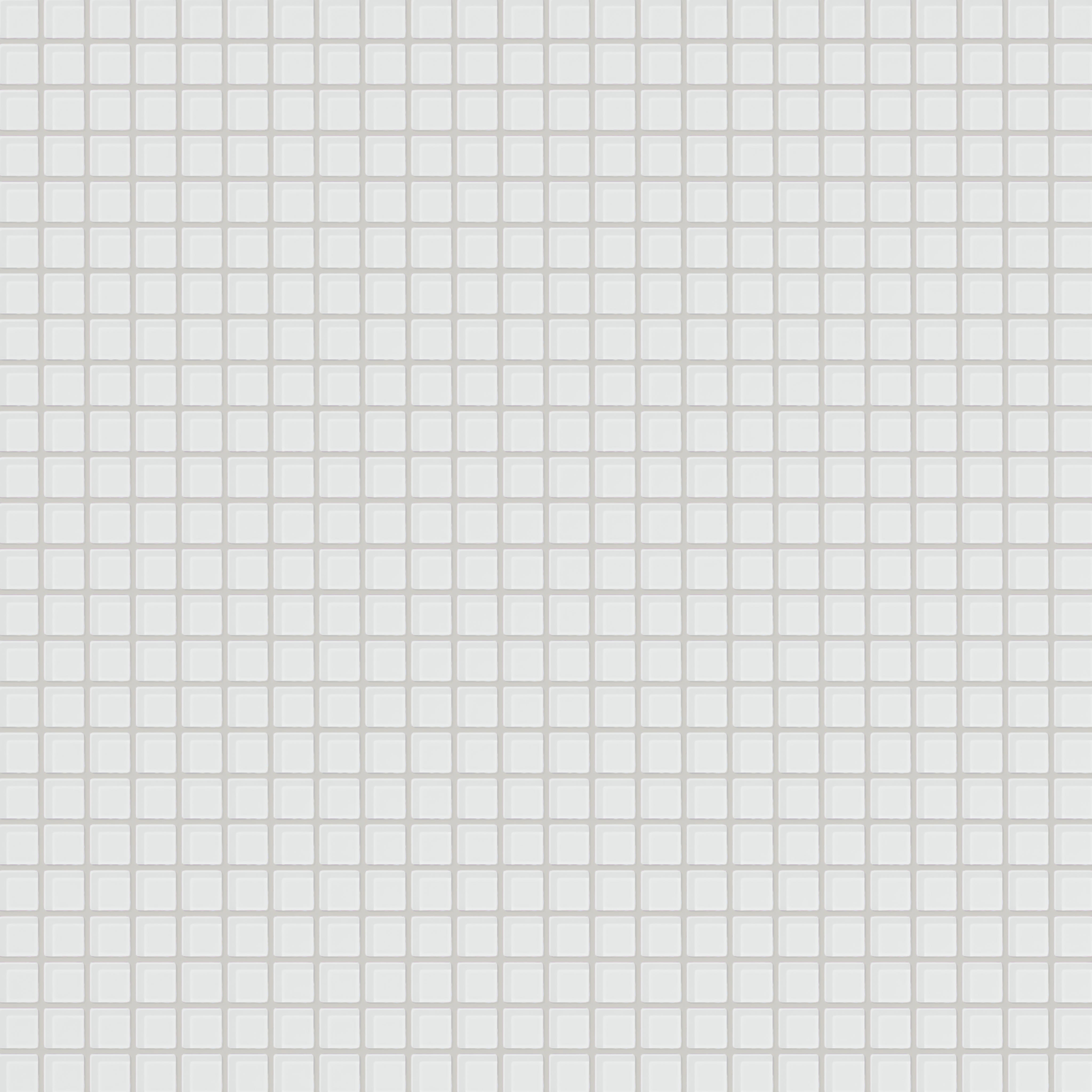 1x1 Straight Set Sheeted Glass Mosaic Tile in Egret Gloss