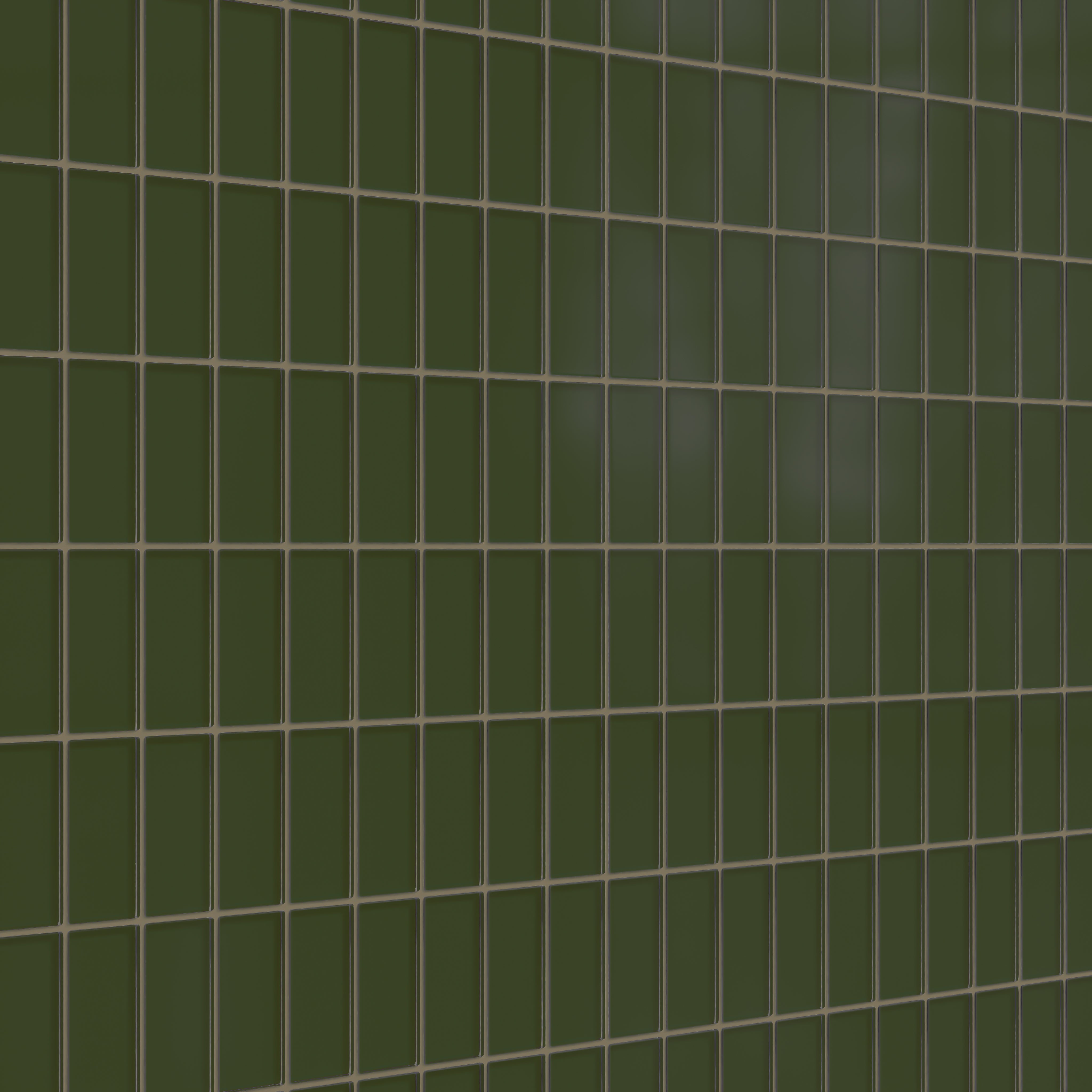 2x4 Straight Set Sheeted Glass Mosaic Tile in Starling Matte