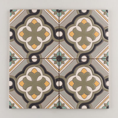 6x6 Handpainted Sample Spanish Cross  in Neutral Motif