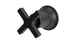 Emerson One Handle Wall Mount Diverter/Volume Control Shower Trim with Classic Cross Handle in Oil Rubbed Bronze
