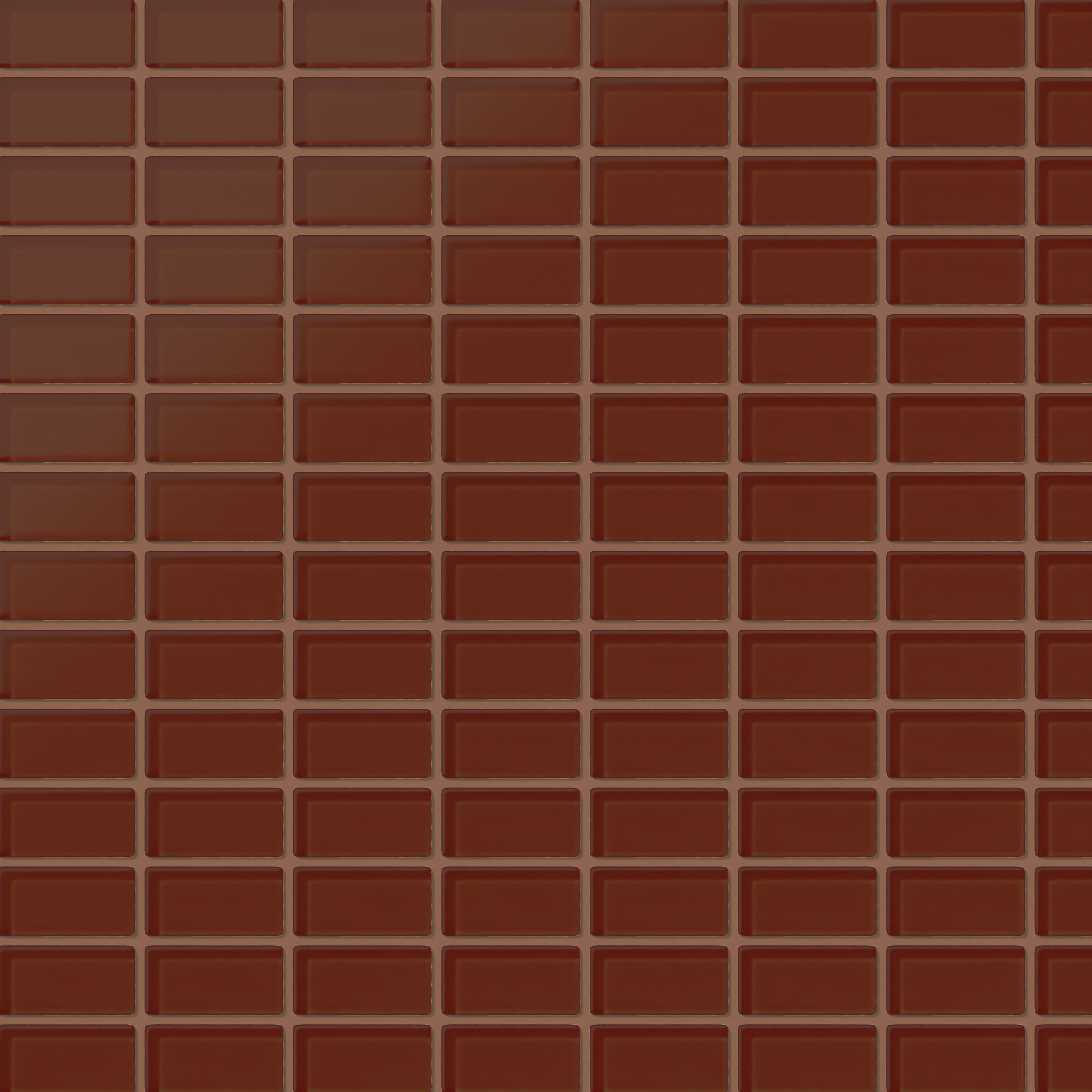 1x2 Straight Set Sheeted Glass Mosaic Tile in Pheasant Matte