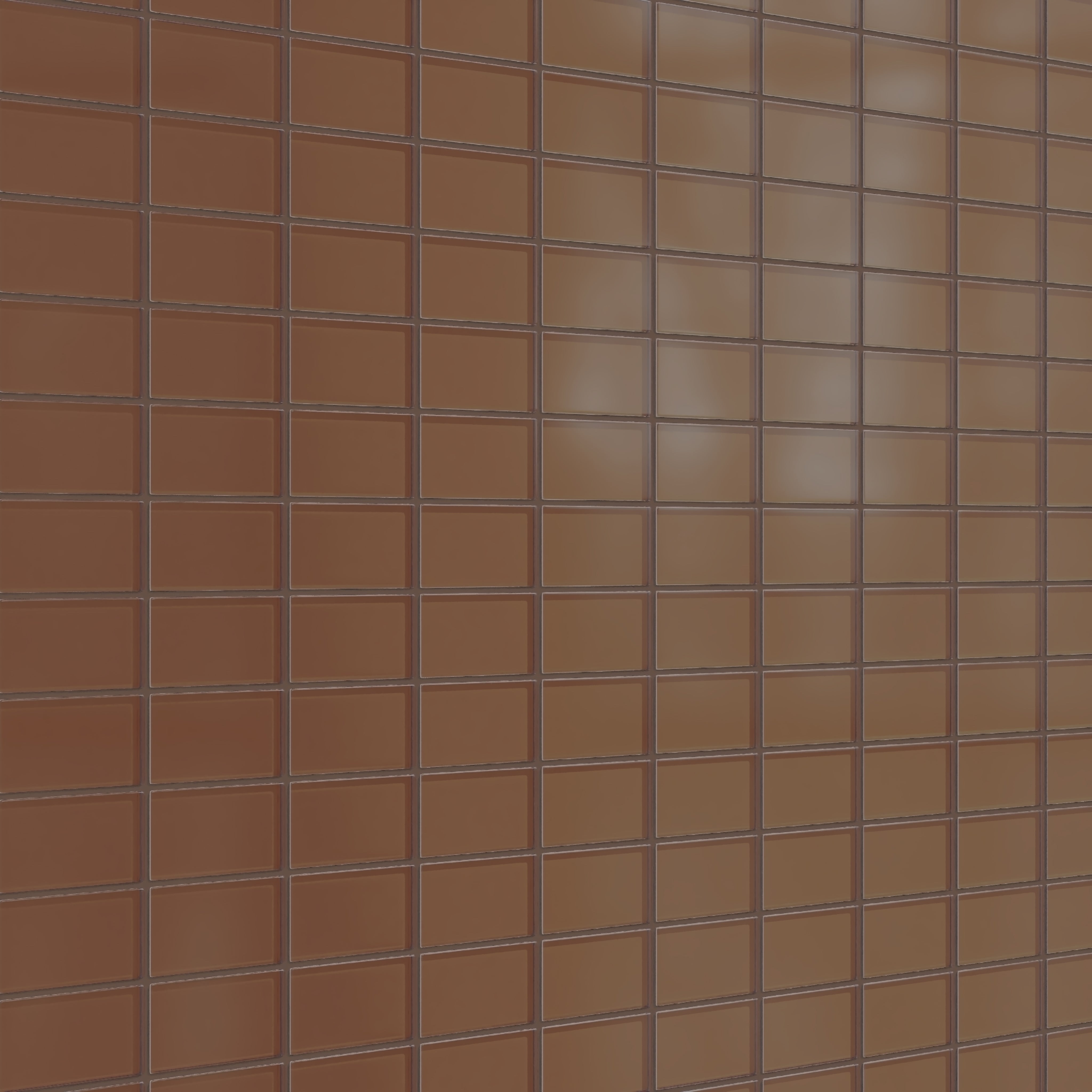 2x4 Straight Set Sheeted Glass Mosaic Tile in Kestrel Matte