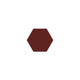 4" Hexagon Original Ceramic Tile in Vintage Leather Gloss