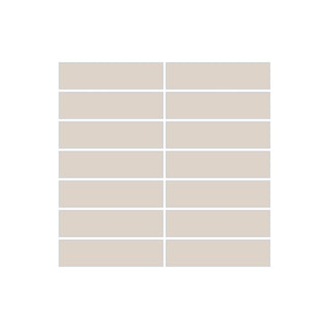 1x4 Straight Set Sheeted Original Ceramic Mosaic Tile in Sand Dune Matte