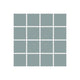 2x2 Straight Set Sheeted Original Ceramic Mosaic Tile in Overcast Matte
