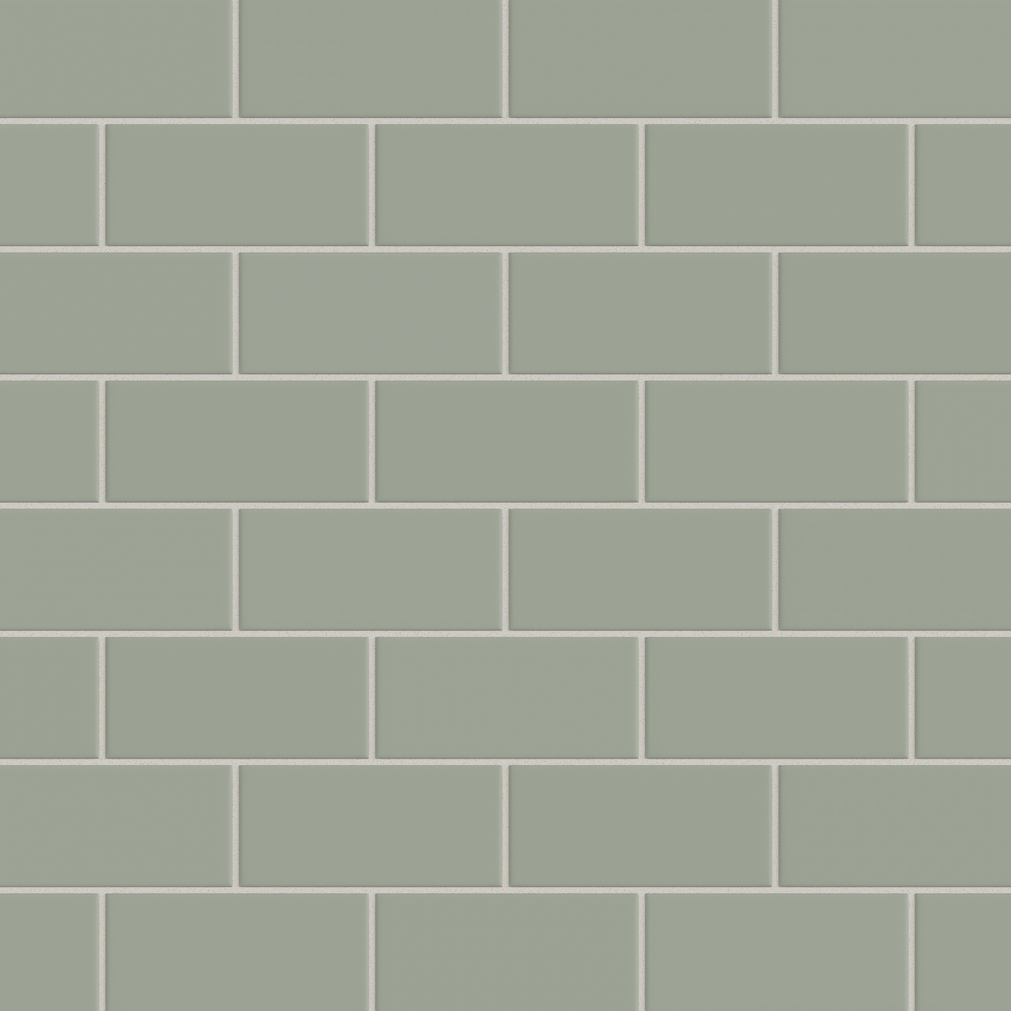 3x6 Natural Press Ceramic Tile in Terre Verte Matte