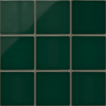 8x8 Original Ceramic Tile in Evergreen Gloss