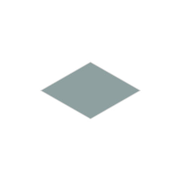 Large Diamond Original Ceramic Tile in Overcast Matte