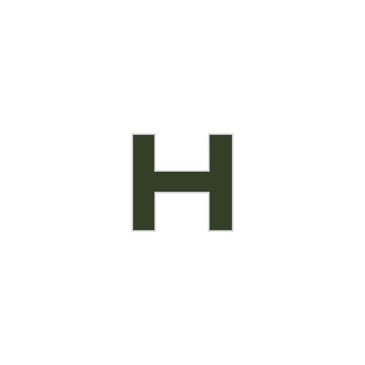 Chaine Homme Original Ceramic Tile in Hunter Green Gloss