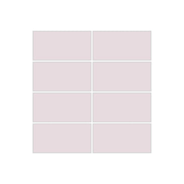 2x4 Straight Set Sheeted Original Ceramic Mosaic Tile in Evening Glow Matte