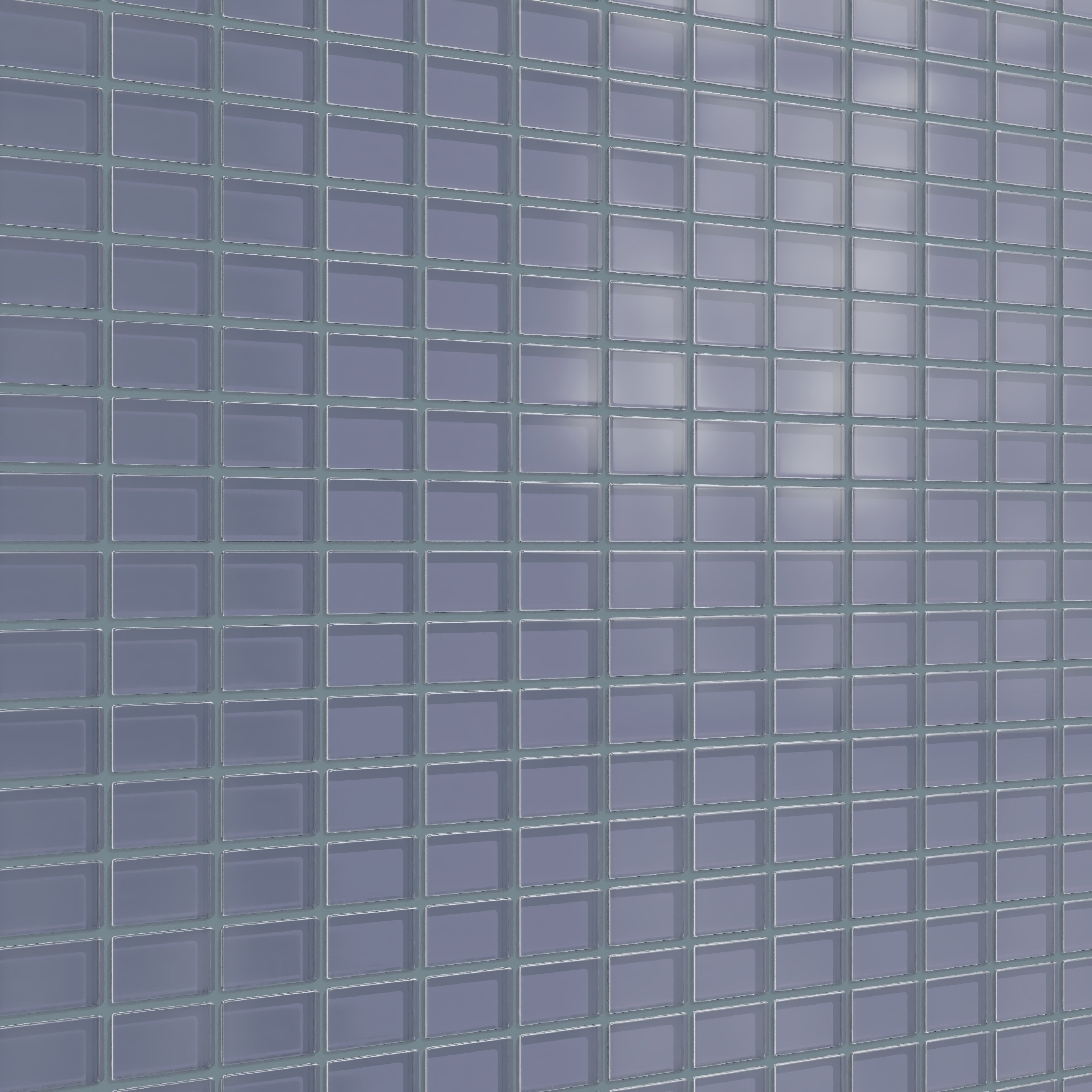 1x2 Straight Set Sheeted Glass Mosaic Tile in Nuthatch Matte