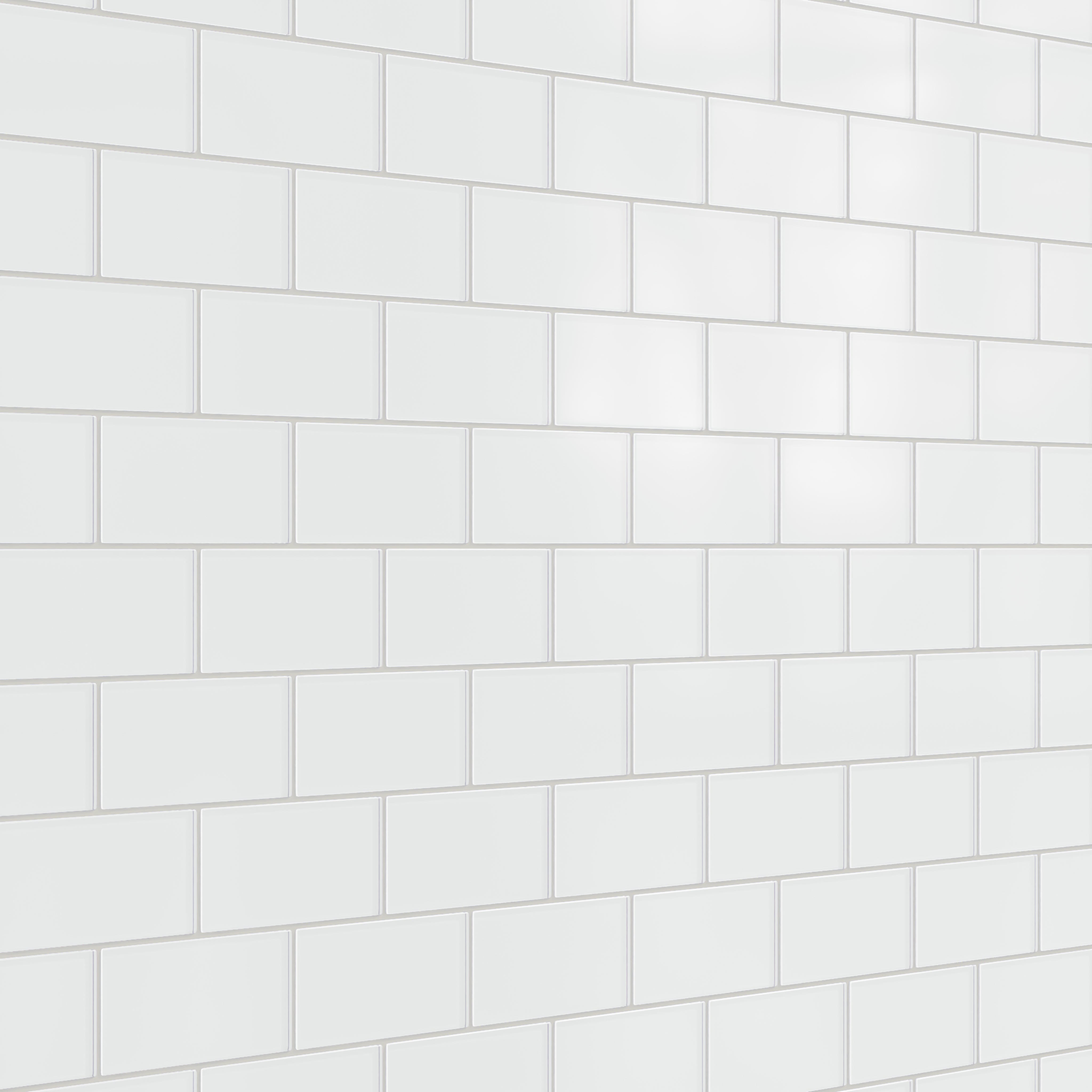 3x6 Glass Tile in Egret Matte