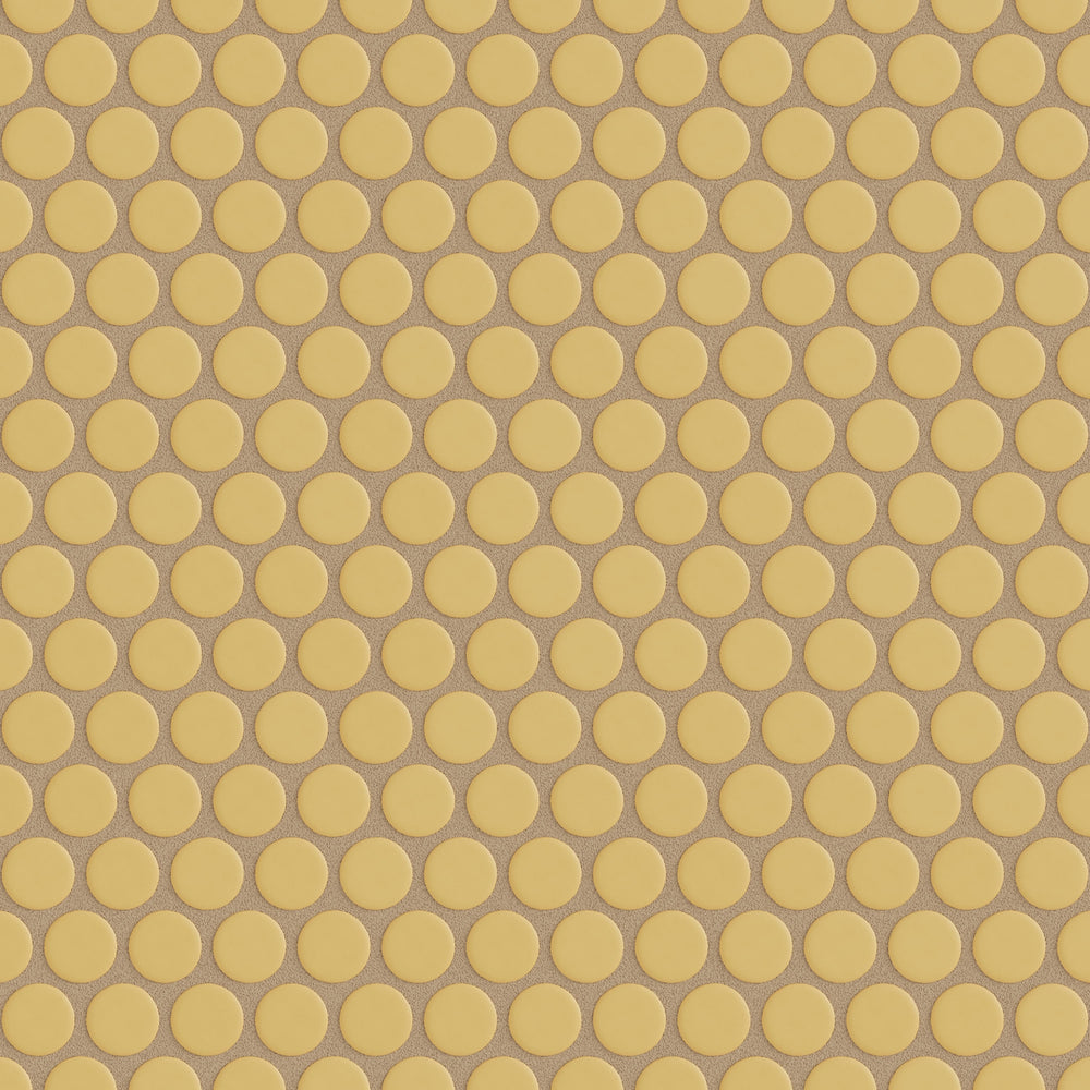 Haystack Penny Round Sheeted Matte Original Ceramic Tile