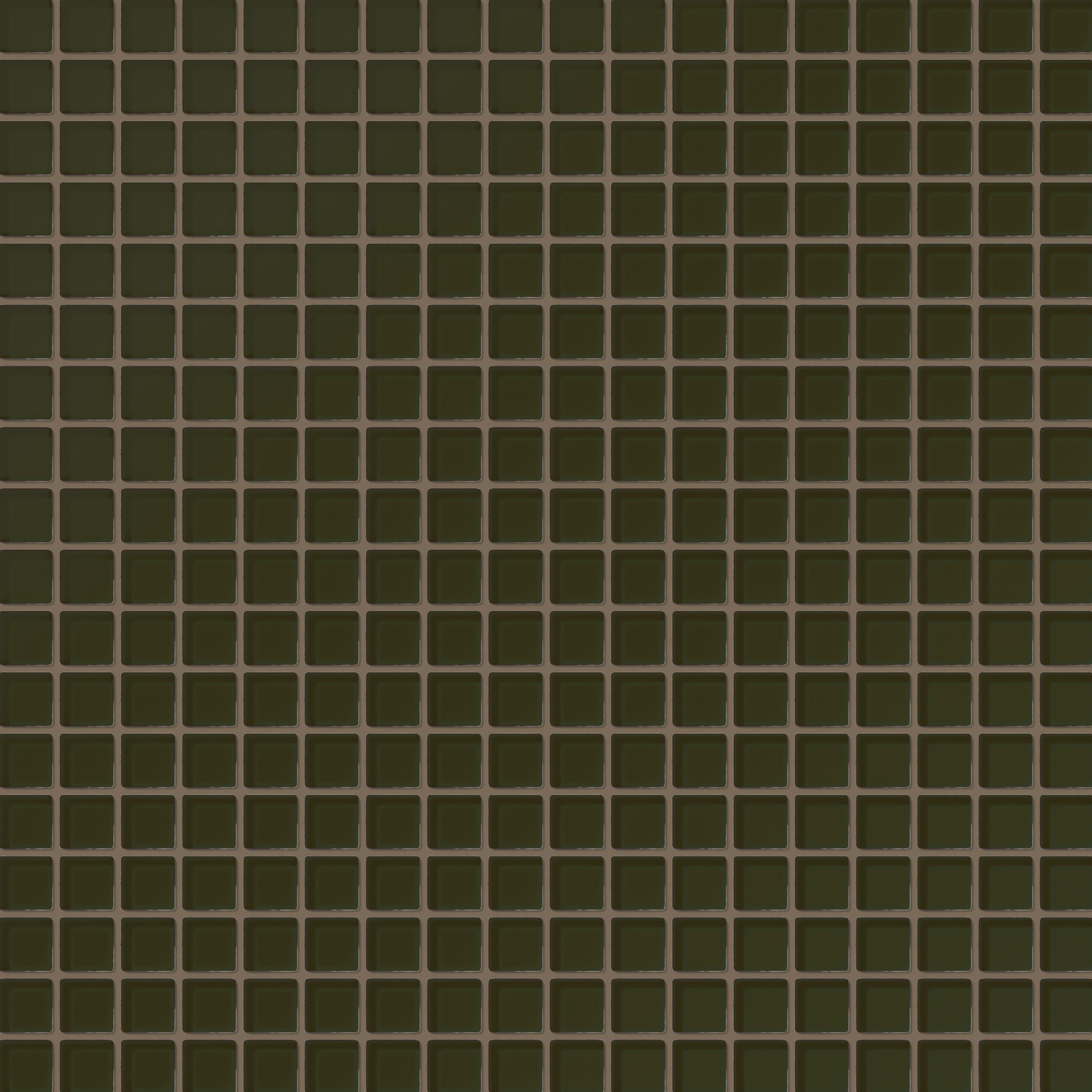 1x1 Straight Set Sheeted Glass Mosaic Tile in Catbird Matte