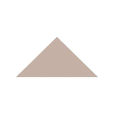 6" Triangle Original Ceramic Tile in Sweet Pea Matte