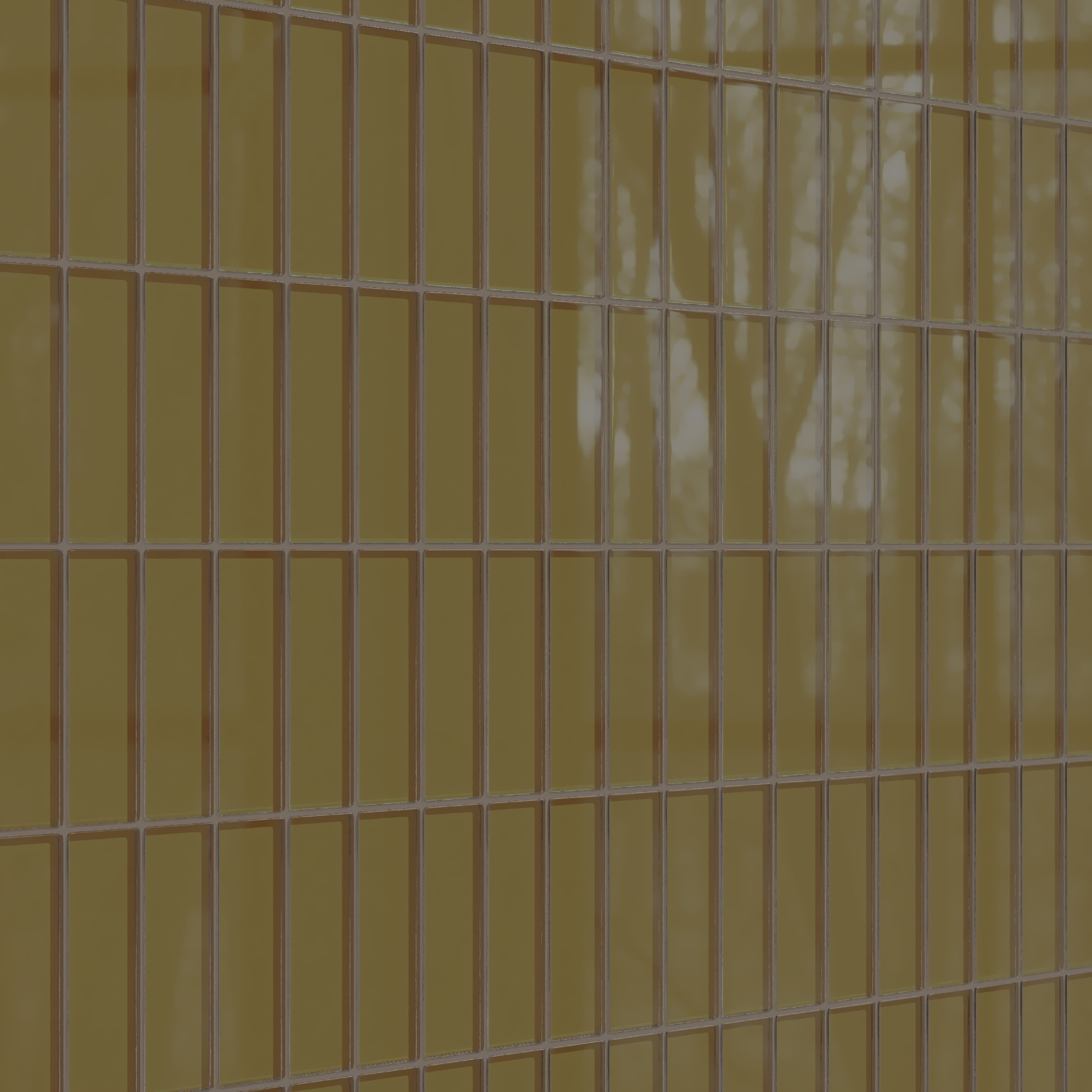 2x6 Glass Tile in Merlin Gloss