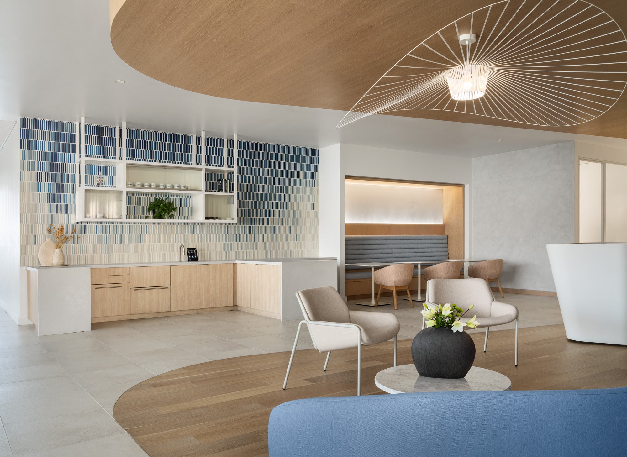 1x6 Straight Set Sheeted Original Ceramic Mosaic Tile in Aegean Sea Gloss