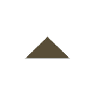 4" Triangle Original Ceramic Tile in Bonsai Matte