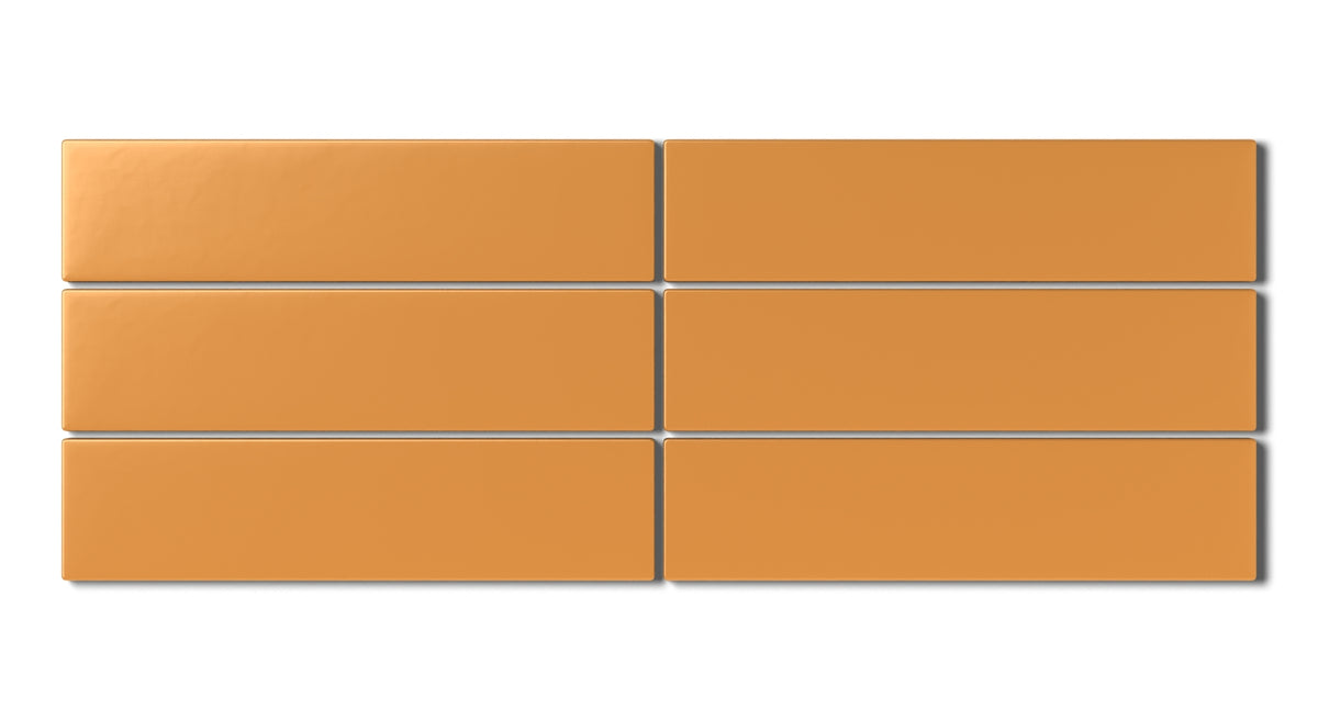 Yellow Ochre 2x8 Matte Natural Press Ceramic Tile