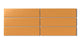 2x8 Natural Press Ceramic Tile in Yellow Ochre Matte