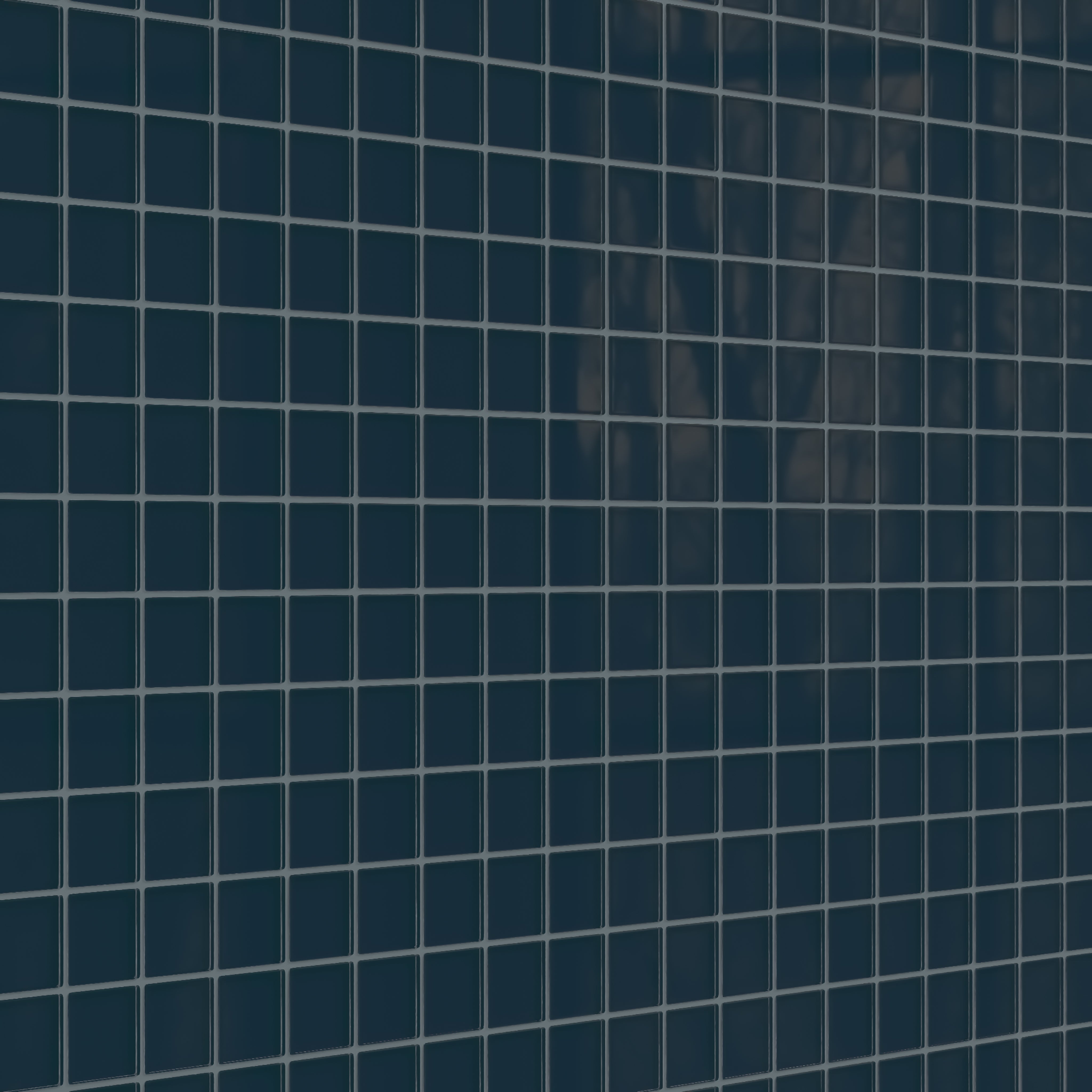 2x2 Straight Set Sheeted Glass Mosaic Tile in Grackle Gloss