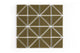 3" Triangle Sheeted - Quadrant Original Ceramic Mosaic Tile in Chaparral Gloss
