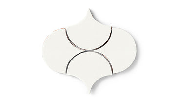 Ogee Drop Original Ceramic Tile in Calcite Matte