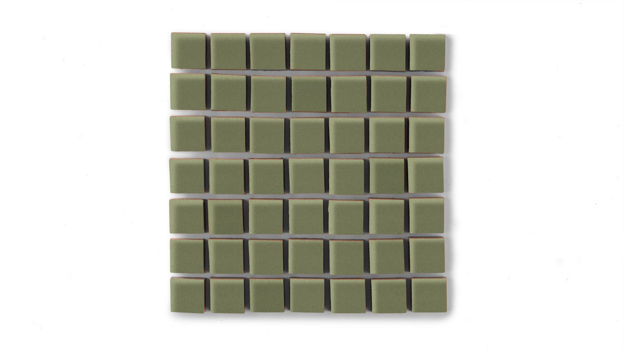 1x1 Straight Set Sheeted Original Ceramic Mosaic Tile in Peabody Gloss