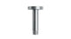 Contour & Foundry 4" Straight Shower Arm with Flange in Satin Chrome