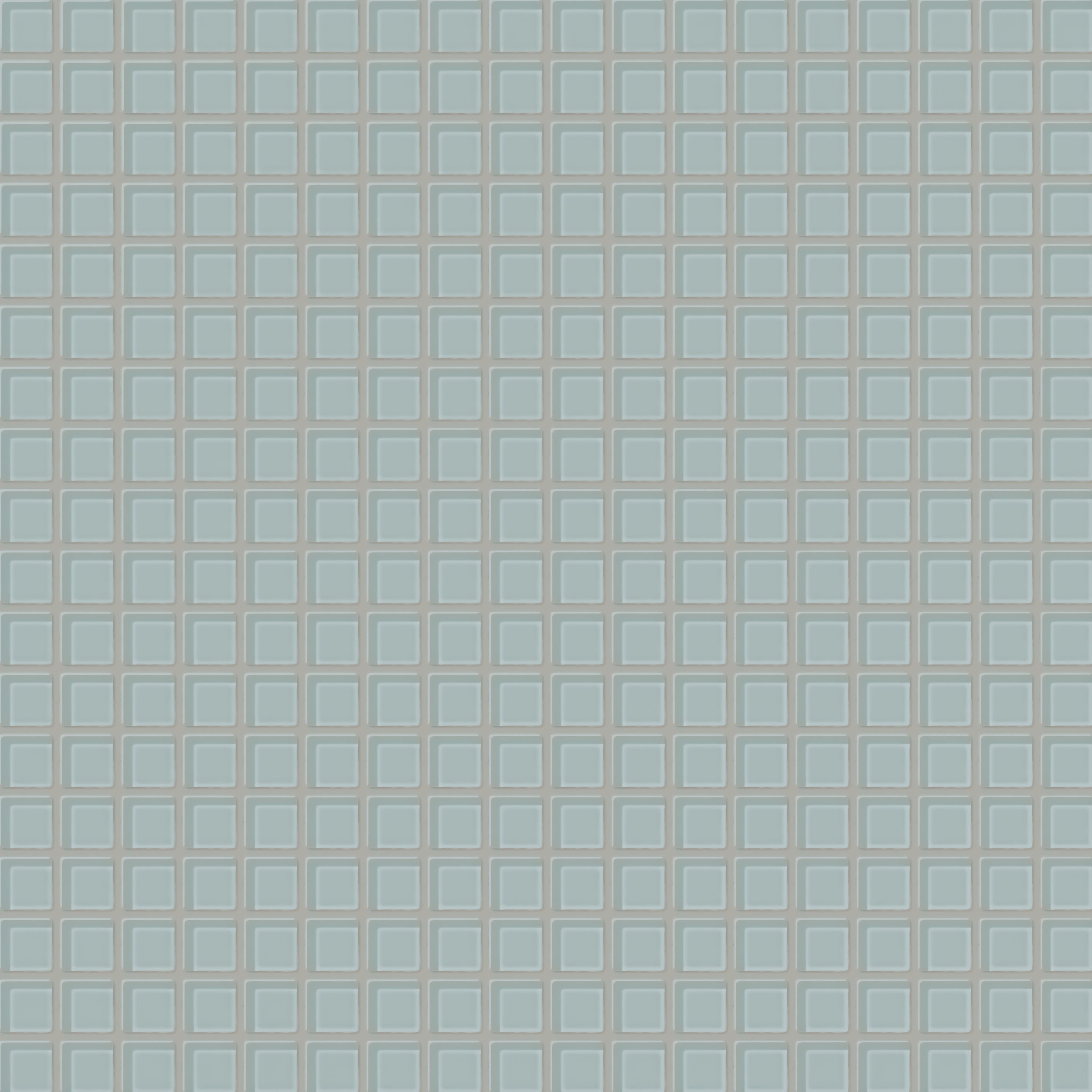 1x1 Straight Set Sheeted Glass Mosaic Tile in Great Blue Heron Gloss