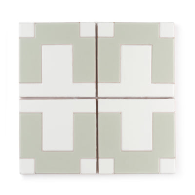 6x6 Handpainted Sample Dot Dash 5  in Plein Aire