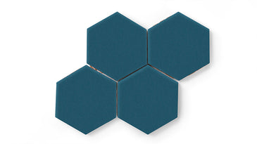6" Hexagon Original Ceramic Tile in Adriatic Sea Matte
