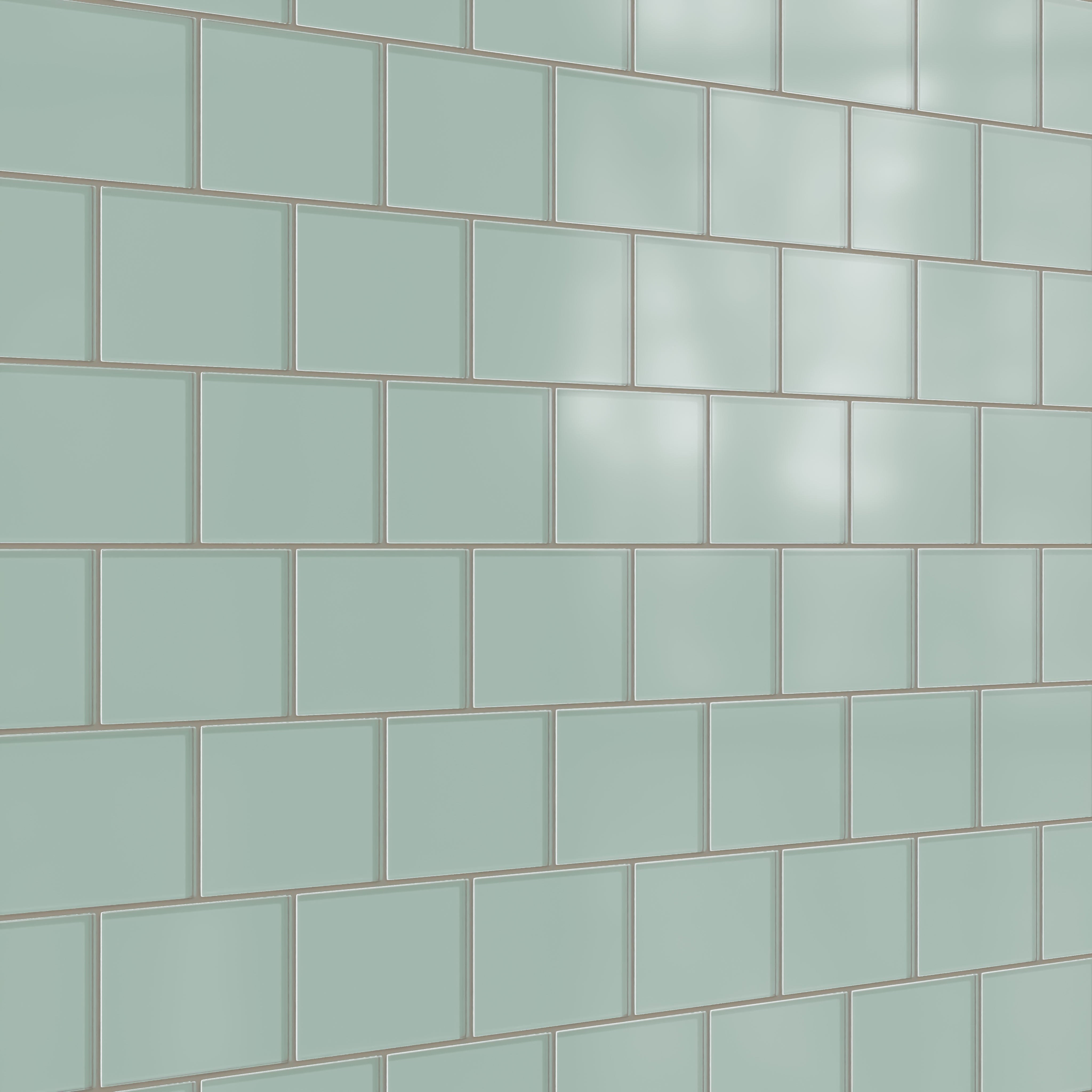 4x6 Glass Tile in Kingfisher Matte