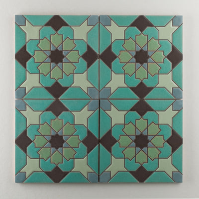 8x8 Handpainted Sample Sintra  in Cool Motif