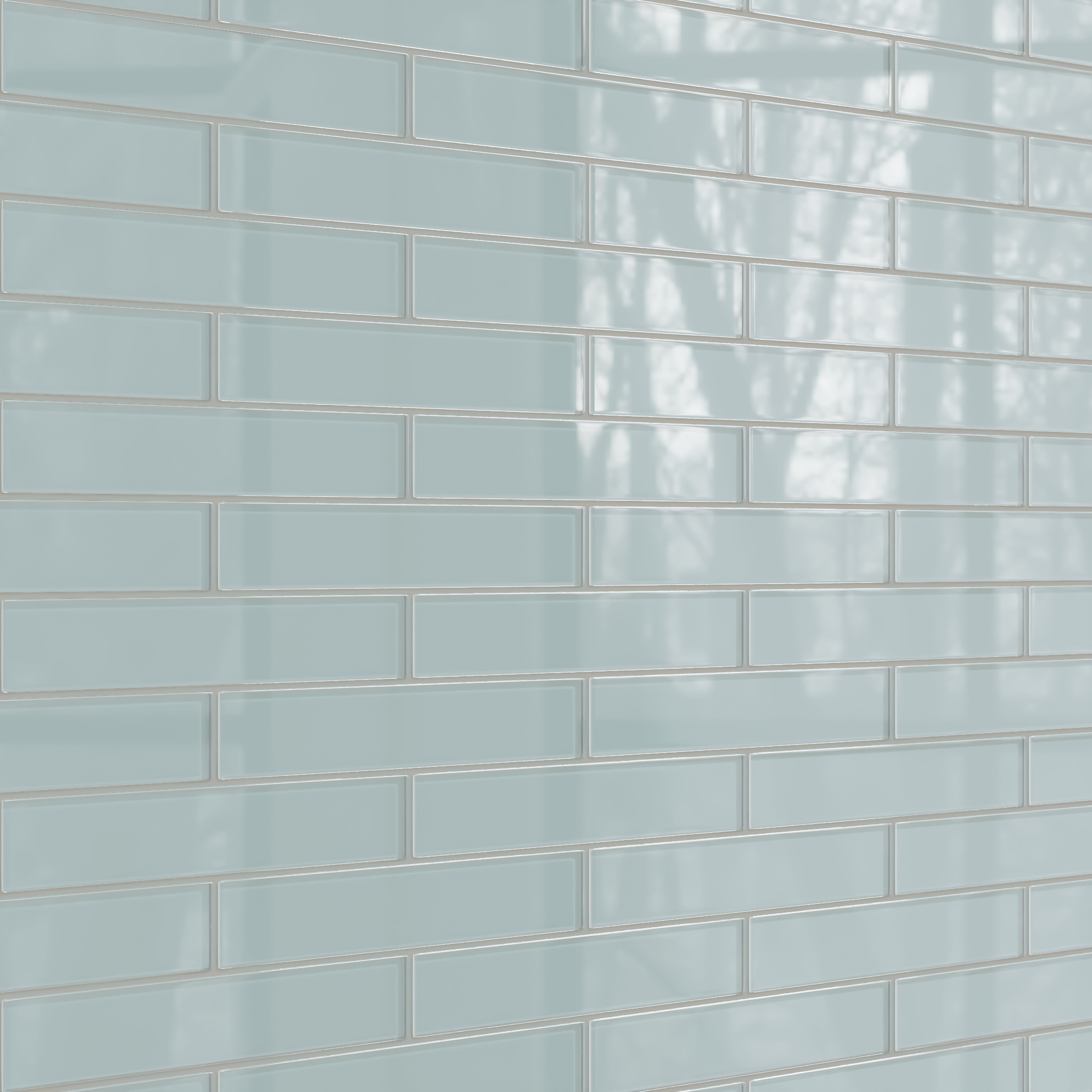 2x12 Glass Tile in Great Blue Heron Gloss
